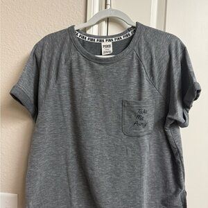 Victoria's Secret Pink Heather Gray Tee
